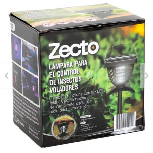 Lampara solar led UV mata mosquitos, moscas y zancudos anasac