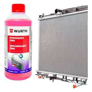 Refrigerante Anticongelante Concentrado Rojo Wurth 1 Litro Rojo