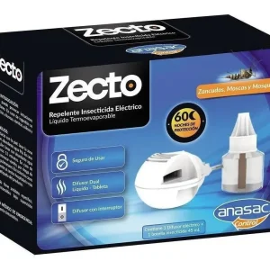 zecto Insecticida eléctrico para zancudos moscas difusor + botella liquida
