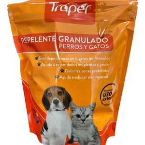 Repelente Para Mascotas gatos y perros Granulado 600grs Traper