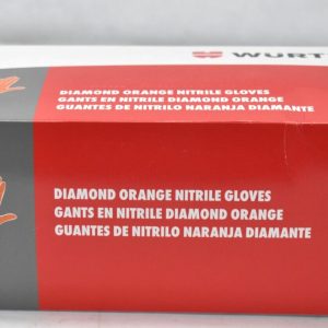 guantes de nitrilo naranja diamante wurth caja 100 unidades