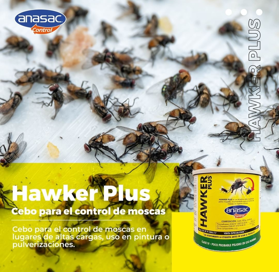 Hawker Plus para control de moscas